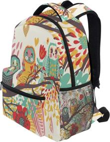 img 2 attached to School Backpack Turtle Mandala Bookbag