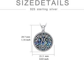 img 2 attached to 🌳 Sister Gift: YFN Sterling Silver Tree of Life Pendant Necklace - Birthday Jewelry for Sisters