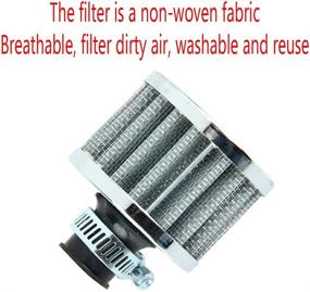 img 2 attached to ESUPPORT Universal 12Mm Mini Sliver Cone Cold Air Intake Filter Turbo Vent Breather Car