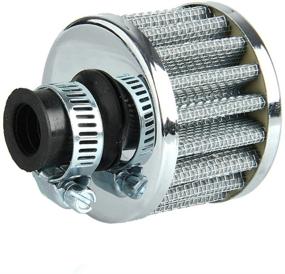 img 4 attached to ESUPPORT Universal 12Mm Mini Sliver Cone Cold Air Intake Filter Turbo Vent Breather Car