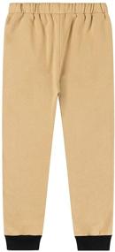 img 3 attached to 👖 ALAVIKING Brushed Fleece Sweatpants Contrast Boys' Clothing: Stylish Pants for Comfortable Outfits