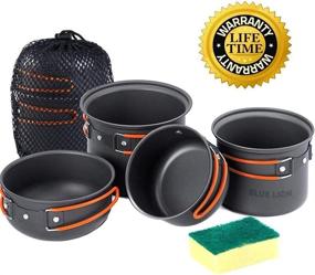 img 3 attached to 🌿 Naturehike Cooking Equipment Cookset: Premium Camping Cookware Mess Kit for Backpacking - Lightweight, Compact & Durable Pot Pan Bowls