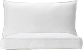 img 4 attached to Enhance Comfort and Improve Sleep with Beyond Down Side Sleeper Bed Pillows - 2 Pack, Standard Size, White (31374572114)