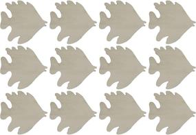 img 3 attached to 🐠 Enhance Your Crafts with Creative Hobbies Unfinished Wood Fish Cutout Shapes – Pack of 12; Ideal for Painting or Decorating!