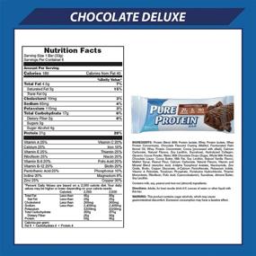 img 3 attached to 🍫 Pure Protein Bars - High Protein, Nutritious Snacks for Energy Support, Low Sugar & Gluten Free- Chocolate Deluxe, 6 Count (Pack of 2)