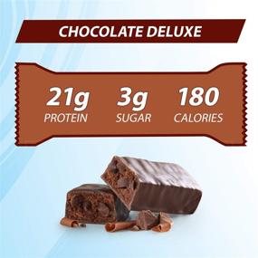 img 2 attached to 🍫 Pure Protein Bars - High Protein, Nutritious Snacks for Energy Support, Low Sugar & Gluten Free- Chocolate Deluxe, 6 Count (Pack of 2)