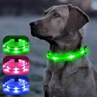 🐶 weesiber led dog collar light: rechargeable & reflective safety collar for small, medium, and large dogs logo