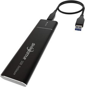 img 4 attached to 🔌 SHINESTAR Адаптер M.2 к USB C с защитным кожухом - Преобразователь M2 SSD в USB C высокой скорости с поддержкой UASP - Внешний жесткий диск с M.2 SATA SSD - Поддержка ключа B, портативная альтернатива SSD