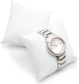 img 1 attached to 🕒 White Watch Pillow Set - 3 Inch Pillows for Jewelry (12 Pack)