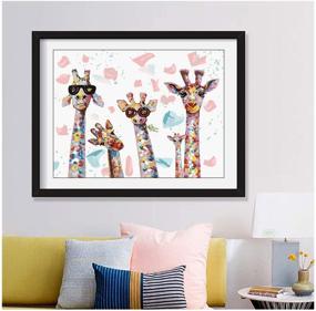 img 2 attached to Diamond Painting Giraffe，Diamond Bedroom X15 7Inch