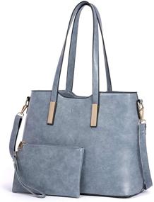 img 4 attached to 👜 Женские кожаные дизайнерские сумки и кошельки - модные плечевые сумки для стильного образа