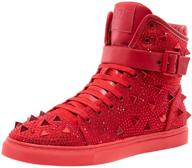 jump rhinestone metallic ornament high top men's shoes and fashion sneakers logo