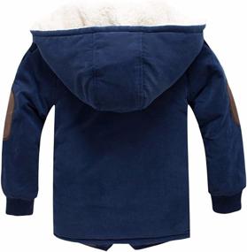 img 3 attached to Mallimoda Cotton Padded Jacket Hooded Navy Outdoor Recreation and Outdoor Clothing