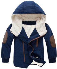 img 4 attached to Mallimoda Cotton Padded Jacket Hooded Navy Outdoor Recreation and Outdoor Clothing