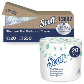 img 4 attached to 🧻 Scott Essential Professional Bulk Toilet Paper (13607) – Individually Wrapped 2-Ply Rolls for Business - 20 Rolls/Convenience Case – White, 550 Sheets/Roll