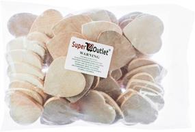 img 1 attached to 🔘 Pack of 50 Round Heart Shaped Unfinished Wood Cutout Circles Chips - Ideal for Board Game Pieces, Arts & Crafts Projects, Ornaments - 1.3" Size