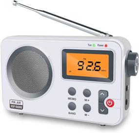 img 4 attached to 📻 OriashYu AM FM Portable Radio with LCD Screen, Enhanced Reception and Extended Battery Life, Digital Alarm Clock, Compact Pocket AM FM Player Powered by AC Plug or 4AA Batteries (Not Included)