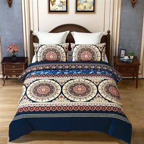 img 1 attached to KINBEDY Bohemian Bedding Collections Morocco Bedding