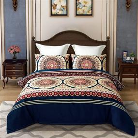 img 2 attached to KINBEDY Bohemian Bedding Collections Morocco Bedding