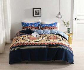 img 4 attached to KINBEDY Bohemian Bedding Collections Morocco Bedding