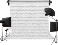 📸 kackool 7x5ft photography backdrops: white brick wall backdrop for stunning photoshoots logo