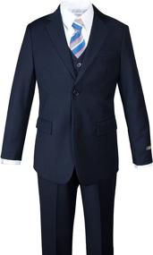 img 3 attached to 👦 Optimized Search: Navy Blue Checkered Boys' Clothing - Spring Notion Two Button Suits & Sport Coats