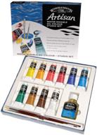 🎨 winsor & newton artisan water mixable oil colour studio set, 10x 37ml tubes logo