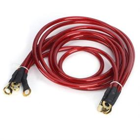 img 1 attached to 🚘 Enhanced Car Grounding Kit: Universal 5-Point Strengthened Ground Wire System (Red)