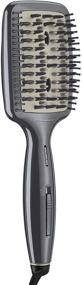 img 4 attached to Conair INFINITIPRO Diamond-Infused Ceramic Smoothing Hot Brush - Metallic Grey (1 Count)
