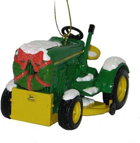 img 1 attached to 🚜 Kurt Adler John Deere 1963 Model 110 Tractor With Wreath Christmas Ornament - Festive Farm-themed Holiday Decoration!