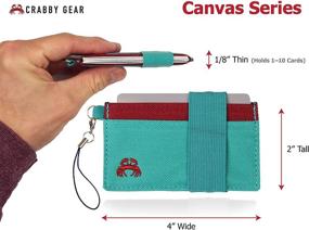 img 2 attached to 👜 Crabby Wallet: Stylish Minimalist Polyester Women's Handbags & Wallets - Perfect for Pocket-sized Functionality