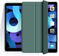 📱 чехол для ipad mini 1/2/3 aoub dark green: тонкая трехслойная крышка с автоматическим режимом сна/будильника, мягкая задняя панель tpu - 7,9 дюйма логотип