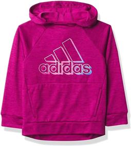 img 3 attached to Детская одежда: Свитшот из флиса Heather Adidas для девочек.