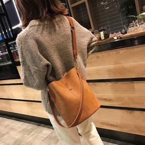 img 2 attached to 👜 Zocilor Messenger Capacity Vintage Leather Women's Handbags & Wallets: Stylish Shoulder Bags for Modern Women