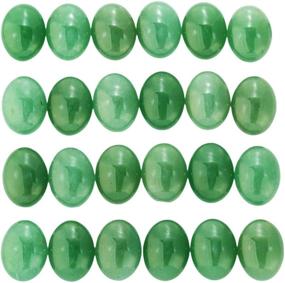 img 3 attached to SUNYIK Aventurine Cabochons Flatback Jewelry