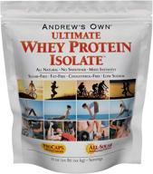 🥛 andrew lessman ultimate whey protein isolate 100 servings – optimal recovery & lean muscle support | non-gmo, flavorless, fat & sugar-free, sweetener-free | certified kosher logo