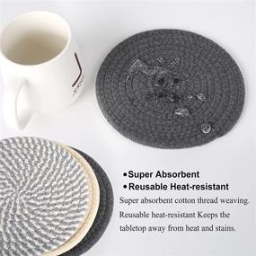 img 2 attached to KAKAMAY Kitchen Trivets - Enhanced Diameter for Utmost Holder Performance