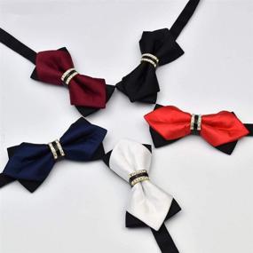 img 2 attached to Pre Tied Formal Bowties Wedding Adjustable