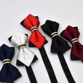 img 3 attached to Pre Tied Formal Bowties Wedding Adjustable