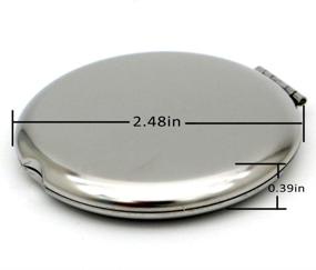 img 1 attached to 💄 Fun Inspirational Gifts for Women: You're Awesome Keep That Sht Up! – Silver Purse Pocket Makeup Mirror