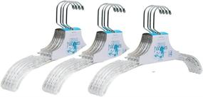 img 2 attached to 👗 Pack of 12 Crystal Dress Hangers - Enhance Your Wardrobe Organization!