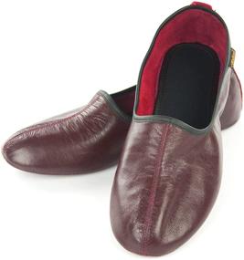 img 1 attached to Genuine Halal Leather Shoes Tawaf Men's Shoes for Loafers & Slip-Ons