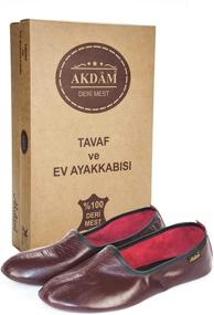 img 2 attached to Genuine Halal Leather Shoes Tawaf Men's Shoes for Loafers & Slip-Ons