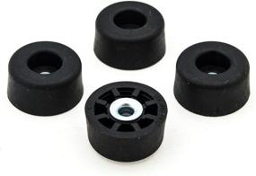 img 1 attached to 🪧 Set of 4 Large Tall Round Rubber Feet Bumpers - .625 H X 1.250 D - Heavy Duty, Non Marking - Made in USA - Ideal for Furniture, Tables, Chairs, Desks, Benches, Sofas, Chests, and Other Large Items.