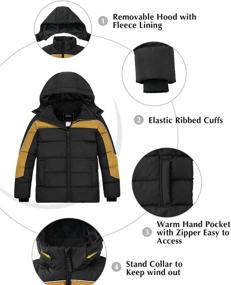 img 1 attached to ZSHOW Winter Padded Quilted Windproof