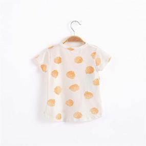 img 2 attached to Aimama Toddler Cotton Rabbit T Shirt Girls' Clothing for Tops, Tees & Blouses