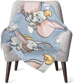 img 1 attached to WOMFUI Dumbo Blanket: Ultra Soft and Cozy 🐘 Lightweight Bed Blanket - 30'' x 40'' for Superior Comfort