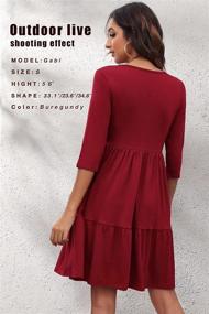 img 1 attached to Sureple Women's Burgundy Dress with Pockets - Size L, Women's Clothing