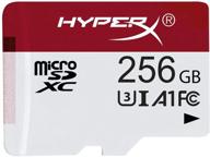💾 hyperx hxsdc/256gb microsdxc gaming card - u3 uhs-i a1, 100r/80w performance logo