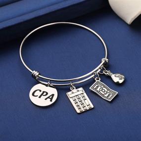 img 2 attached to MYOSPARK CPA Accountant Bracelet: Calculator Charm Bracelet for Accounting Enthusiasts & Graduates